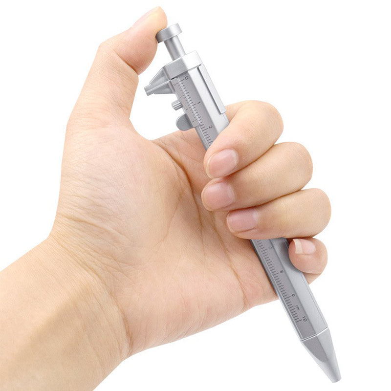 Multi-function Caliper Ball Point Pen 0.5mm Gel Ink Pen Vernier Caliper Roller Ball Pen Creative Stationery Black Refill Multi-function Caliper Ball Point Pen 0.5mm Gel Ink Pen Vernier Caliper Roller Ball Pen Creative Stationery Black Refill
